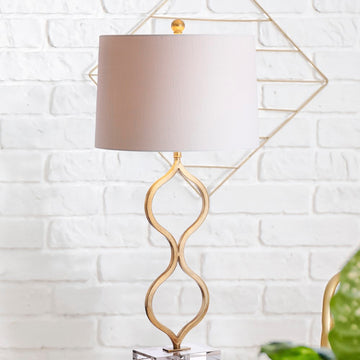 Levi 31.5" Metal/Crystal LED Table Lamp - JONATHAN Y